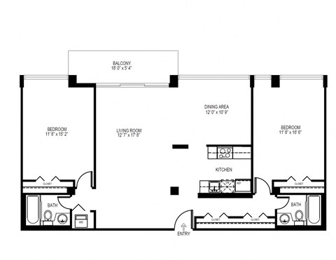 a floor plan of a house with a bedroom and a living room